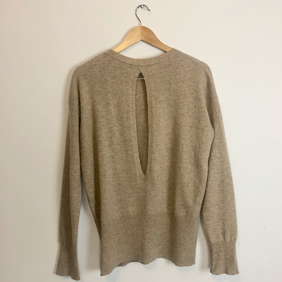 Vince Cashmere Open Back Sweater - Picture 2 of 8